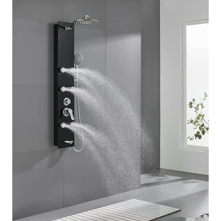 Heimo 47'' Shower Panel with Fixed Shower Head Wayfair Canada